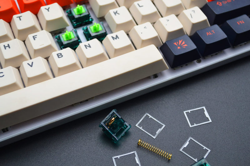 RUNJRX Keyboard Switch Film and Swtch Pad 120PCS,Swich Film for Cherry Gateron Kailh Switches,Switch Pads for Hot Swap Keyboard(Film&Pad)