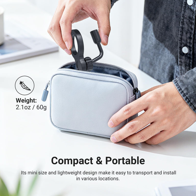 NEEWER Basics Magnetic Phone Tripod Mount Adapter, 360° Ball Head Aluminum Compact Lightweight Portable Phone Holder Attachment Compatible with MagSafe iPhone Samsung Android Video Recording, PA149