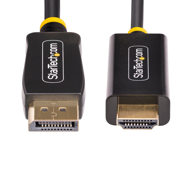 StarTech.com 9.8ft (3m) DisplayPort to HDMI Adapter Cable, 4K 60Hz with HDR, DP to HDMI 2.0b Cable, Active Video Converter