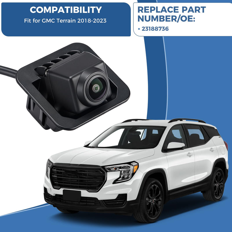 Rearview Camera OE: 23188736 Fit for GMC Terrain 2018-2023 | Direct replace , this Plug & Play reverse camera offers superior vision