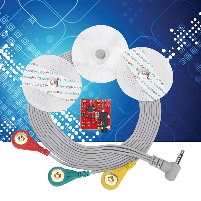 EMG Muscle Sensor, Electromyographic Sensor, Muscle Signal Sensor System with EMG Connection Cable + Test Suction Pad, for Measuring and Observing Muscle Activity