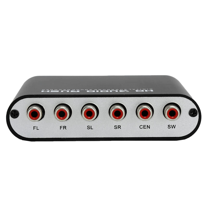 [AUSTRALIA] - Digital Sound Decoder Converter, 5.1CH DTS AC3 Audio Processor, Coax to Analog Audio Adapter, Dual Channel SPDIF Optical Input for Home Theater Cinema 1 