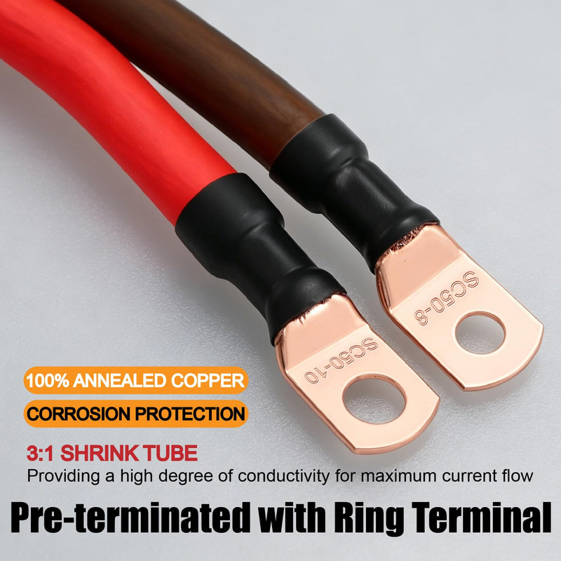 0 Gauge Big 3 Upgrade Kit,CCA Power Cable for Car Audio | 0 AWG CCA Cable with 4.3M PET Sleeve & Terminals,Fixes Voltage Drops,Stops Headlight Dimming & Boosts Amp Performance