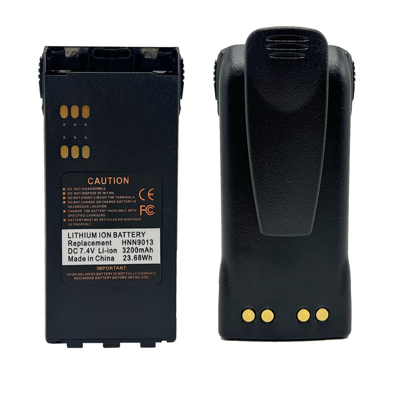 [AUSTRALIA] - HNN9013D HNN9013 7.4V 3200mAh Li-ion Battery for Radio HT1250 HT750 HT1550 HT1225 GP328 GP340 GP360 GP380 GP640 GP680 GP1280 PR860 MTX850LS MTX9250 PRO5150 PRO7150 Walkie Talkie with Belt Clip 