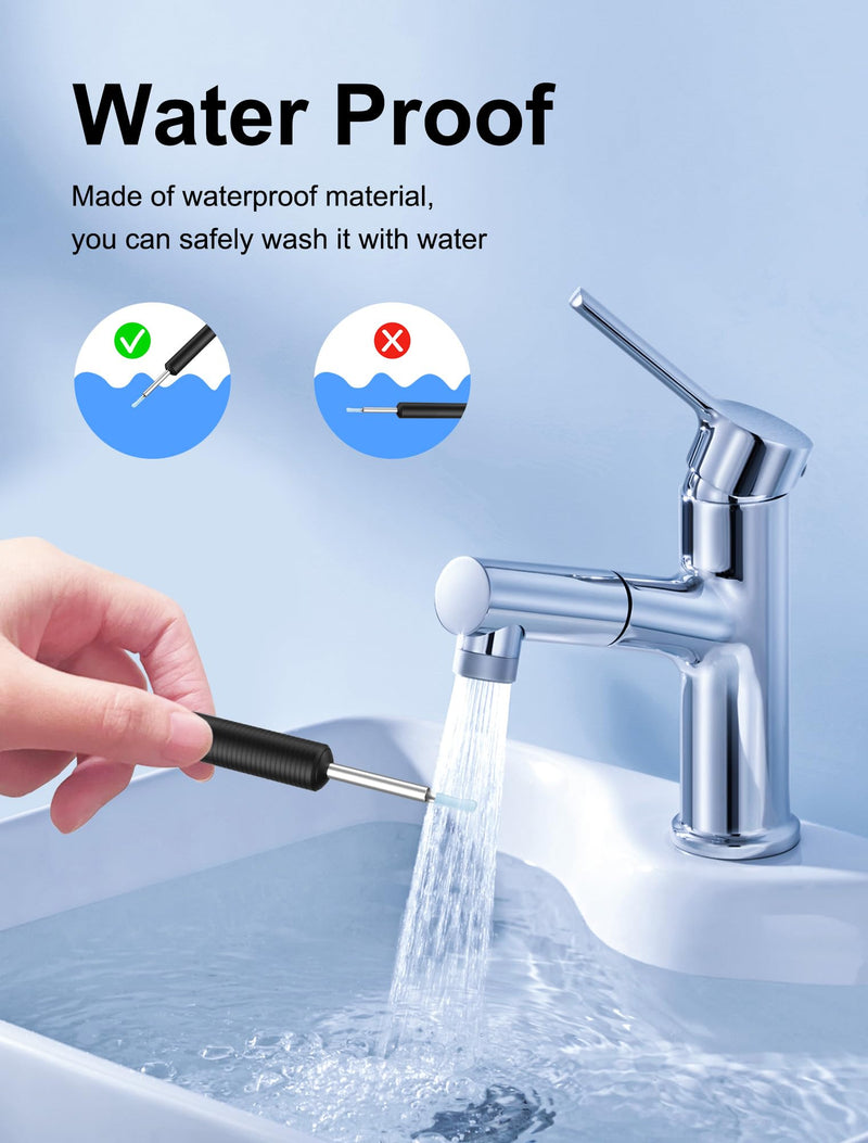 [AUSTRALIA] - NEUTYPECHIC Ear Wax Remover Otoscope Wifi Ear Cleaner Camera HD Wireless Waterproof Ear Mirror 360° Wide Angle Ear Cleaner with 3.5 mm Lens and 6 LEDs for iPhone, iPad and Android Smartphones 