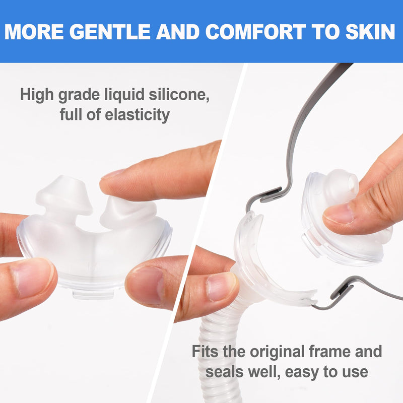 2 Pack Replacement Pads (M) for Airfit P10 Series, Consistent Fit for Reliable Seal, High Quality & Durable Replacement Accessories, High Quality CPAP Accessories from BlessEase (M) M