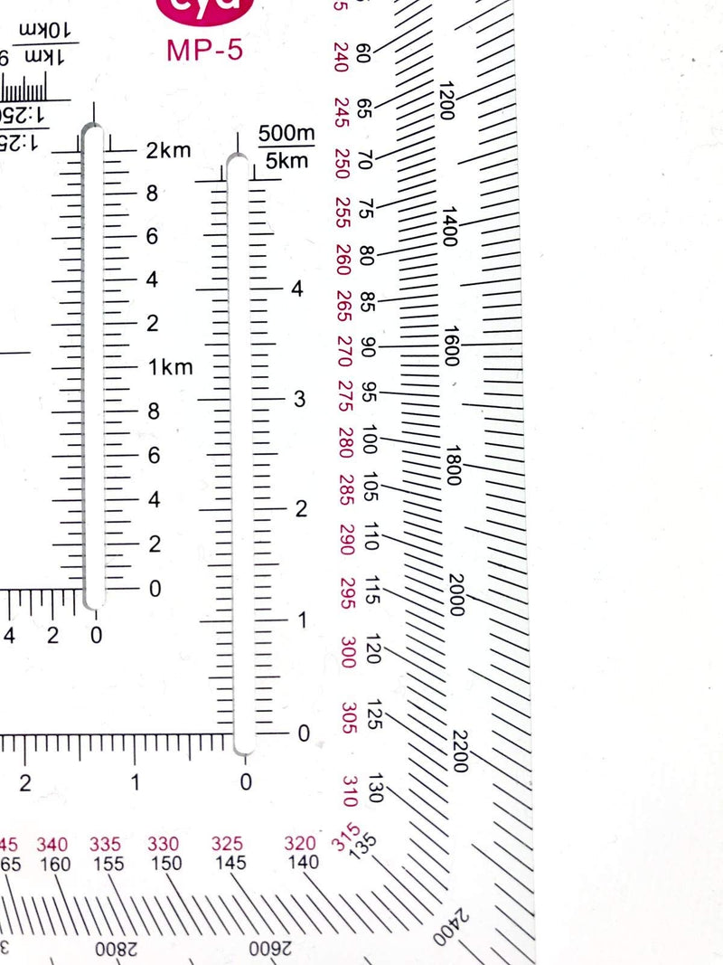 Gotical New and Improved Version Military Style MGRS/UTM Coordinate Grid Reader, and Protractor,Coordinate Scale Map Reading and Land Navigation Topographical Map Scale Pack of 1