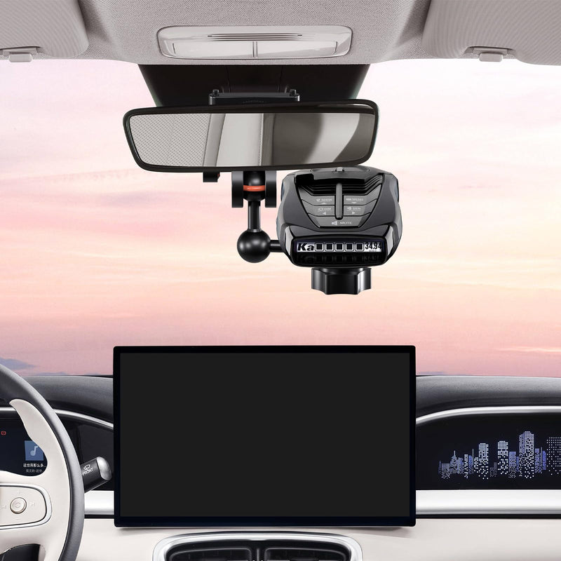 Magnetic Radar Detector Mount,Aluminum Rearview Mirror Rod | Compatible with Cobra,Uniden,Escort,Valentine One,Beltronics,Whistler etc All Radar Models