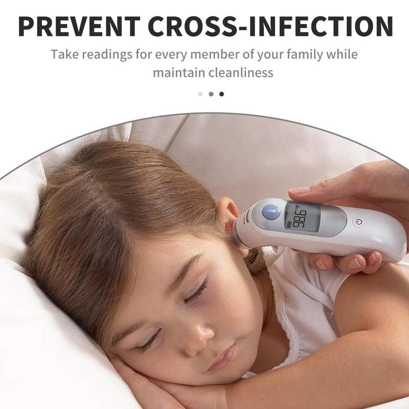 [AUSTRALIA] - 500 Counts Thermometer Ear Covers, Ear Thermometer Probe Covers, Lens Filters/Refill Caps for All Braun Ear Themometer Models, BPA Free Digital Disposable Ear Thermometer Covers 500 