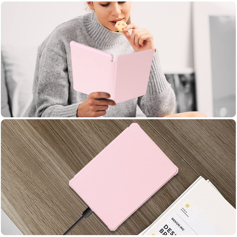 COO Case for 6.8” Kindle Paperwhite Premium Lightweight PU Leather Book Cover with Auto Wake/Sleep for Kindle Paperwhite 11th Generation 6.8" 2021 Released Pink