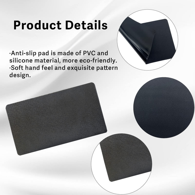 Car Dashboard Anti-Slip Rubber Pad, Multifunctional 10.6 x 5.9 Universal Non-Slip Car Magic Dashboard Gel Latex Pad for Cell Phones, Sunglasses, Keys, Coins and More Use (Black/Car Texture) wenlu