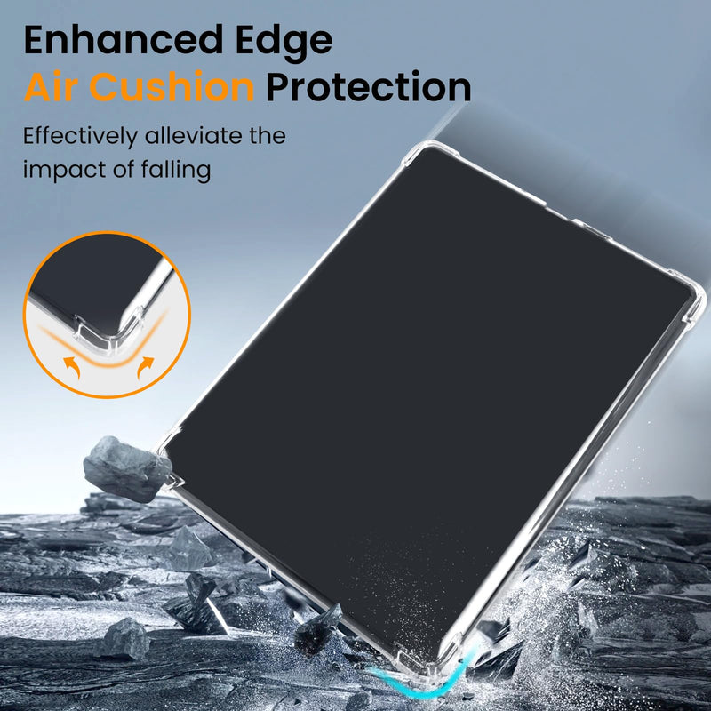 4 in 1 Clear Case with 2 Screen Protector and 50 Sticker for Kindle Paperwhite 11th Gen 2021 & Signature Edition (6.8"),【All-Around Protection】【Light Weight】【Anti-Scratch】Kindle Paperwhite Case, Clear