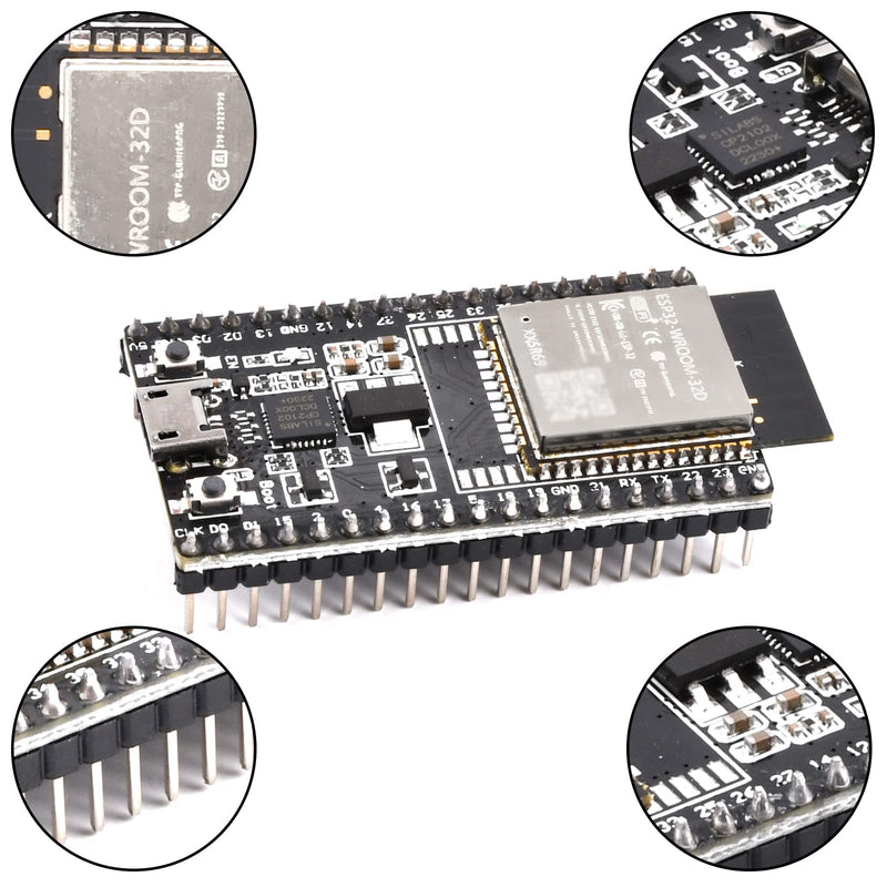 [AUSTRALIA] - diymore 2 x for ESP32 DevKit V4 Development Card, NodeMCU WiFi WLAN CP2102 for ESP32 Bluetooth Module Microcontroller 
