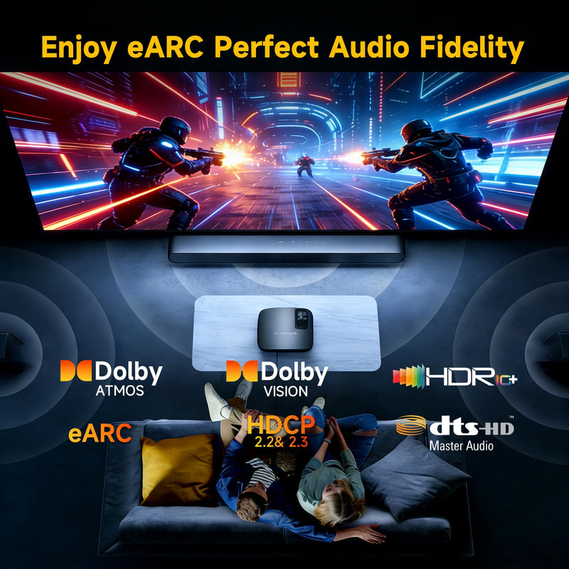 8K HDMI Cable 75 ft, Fiber Optic HDMI 2.1 Cable 48Gbps Support 8K@60Hz 4K@120Hz Ultra High Speed for Dynamic HDR/eARC/HDCP 2.3 for RTX3090 Xbox PS5 LG C9 CX Slim in-Wall Rated CL3 HDMI 2.1 Fiber 8K 75ft