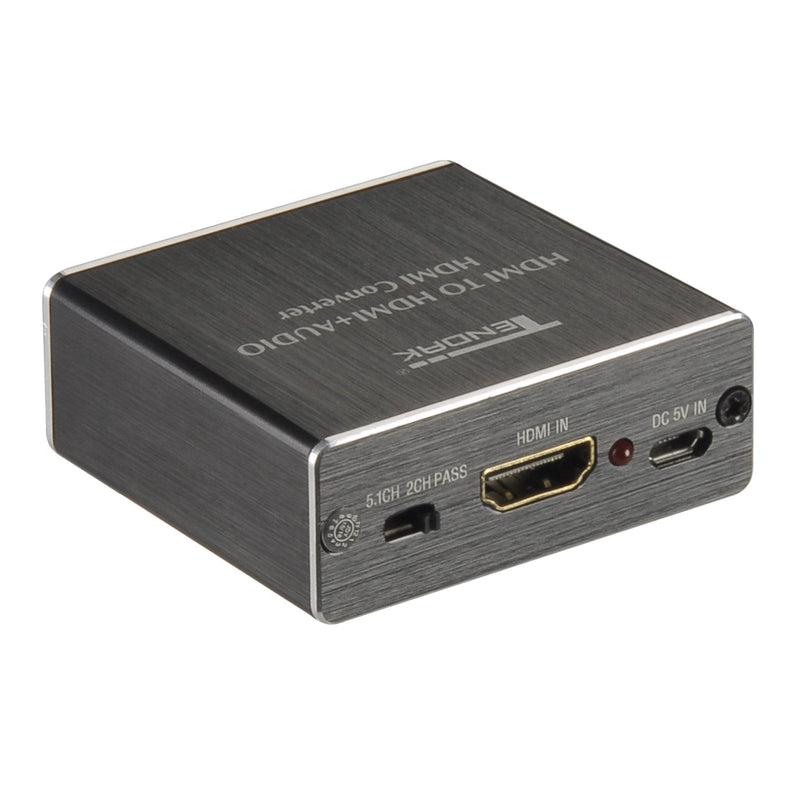 Tendak HDMI Audio Extractor, 4K 30Hz HDMI Audio Splitter to Optical TOSLINK SPDIF + 3.5mm Stereo Audio Adapter, Compatable for TV, PC, PS3/4/5, Blu-ray/DVD/HD Player