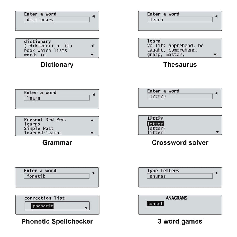 Lexibook D650EN The English Dictionary, Definitions, Thesaurus, Grammar, Phonetic Spellchecker, with Battery, Blue/Grey