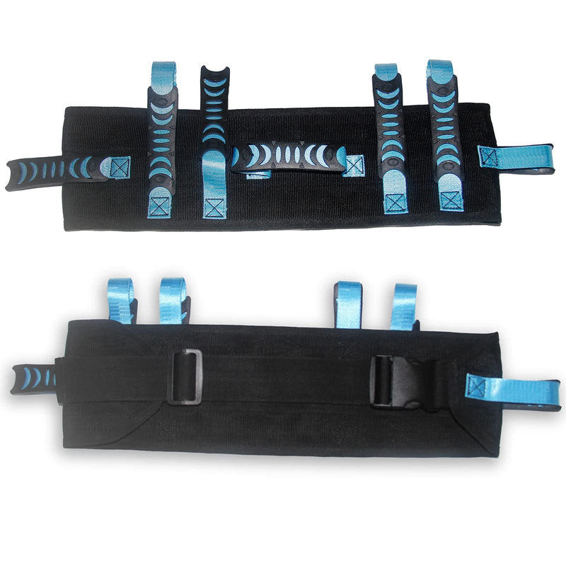 KkaFFe Gait Belt with Handles, Transfer Belt for Elderly, Patient Gait Belts, Transfer Belt Assist, Gait Belts for Seniors, Upgraded Using Rubber Handles (Dblue) Dblue