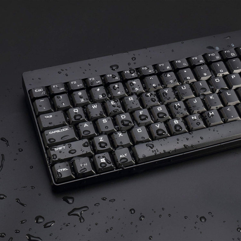 Adesso WKB-1100CB Natural Ergonomic Wireless Spill Resistant Mini Keyboard & Mouse Combo