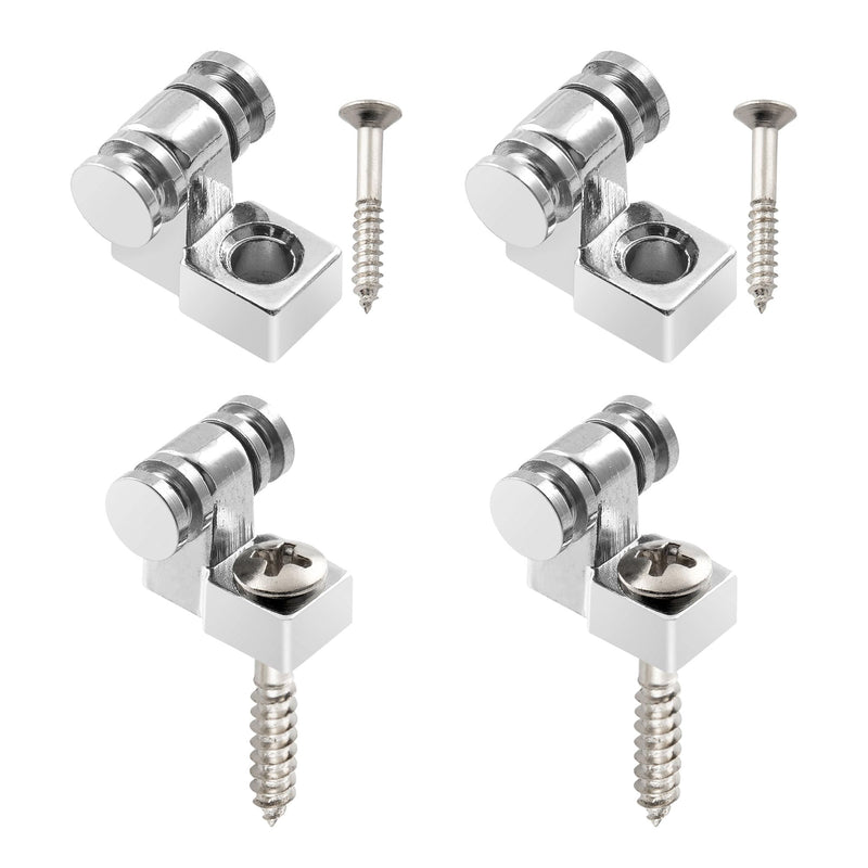 [AUSTRALIA] - Musiclily Vintage Roller Guitar String Tree Guides Retainer for Fender Strat Stratocaster Tele Telecaster Electric Guitar, Chrome(Pack of 4) 