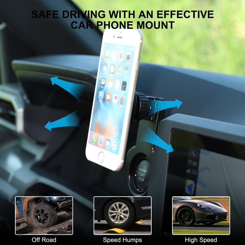 TOYCIDFG Magnetic Phone Holder Rotatable Compatible with Toyota Tacoma 2024 2025 2026, Dashboard Start Button Attached Car Phone Mounted Accessories (8-inch Screen) 8-inch Screen