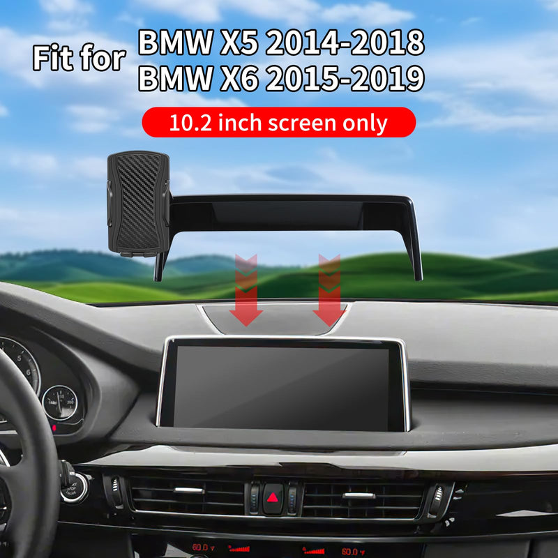 Car Phone Holder for 2014-2018 BMW X5 /2015-2019 BMW X6（10.2 inch Screen），for Smartphone Cradle Auto Accessories Bracket Anti-Shake，360 Degree Rotation，for All Cell Phones