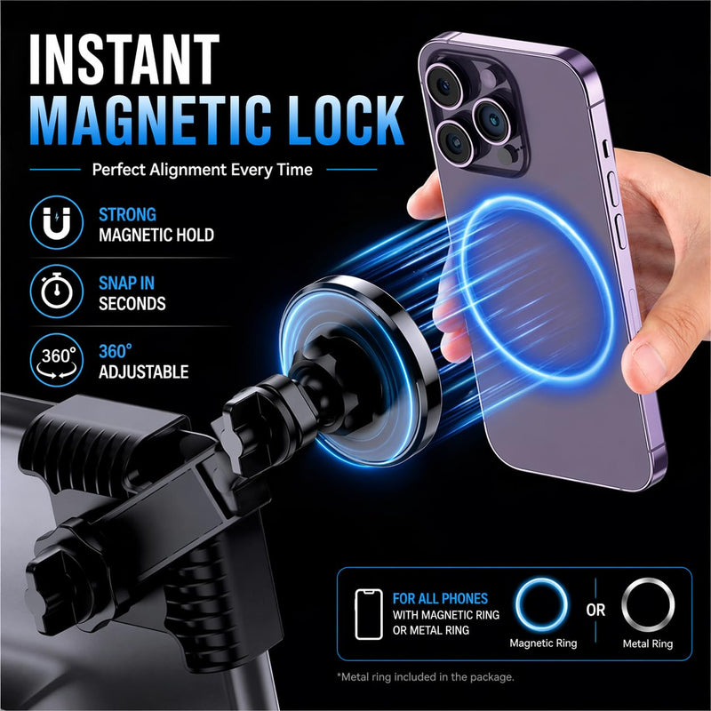 Tesla Phone Mount Strong Magnetic Holder | 2026 Upgraded, Model 3/Y/S/X