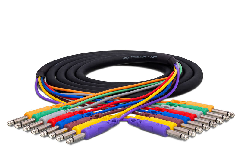 Hosa CPP-830 1/4" TS to Same Unbalanced Patch Cables, 1 Foot 1X1X1 inches