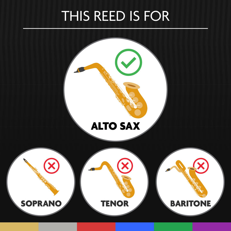 Légère Reeds - Alto Saxophone Reed, French Cut, Strength 3.75 (ASF3.75) - Premium Synthetic Woodwind Reed