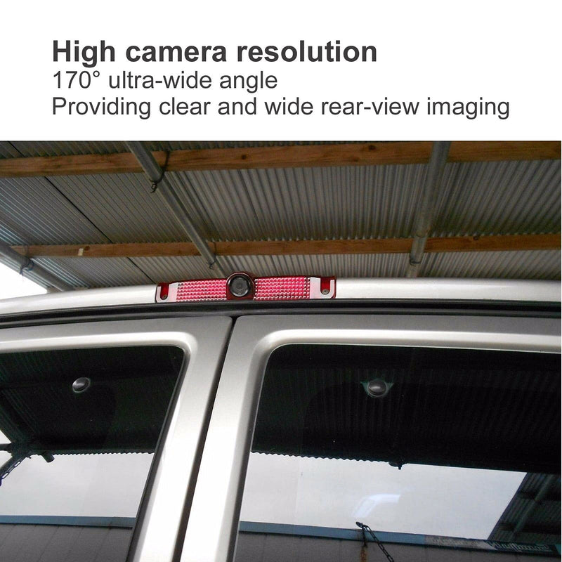 Reverse Camera,Car Rear View Backup Camera 3rd Brake Light Position Mounted,Vehicle Backup Cameras Fit for Express Van 2003-2017