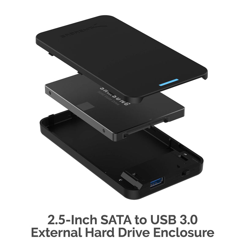 Sabrent USB 3.0 to SATA I/II/III Dual Bay External Hard Drive Docking Station + 2.5-Inch SATA to USB 3.0 Tool-Free External Hard Drive Enclosure