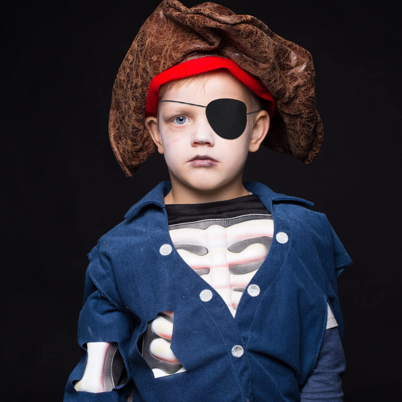 [AUSTRALIA] - 48 Pieces Pirate Eye Patches Pirate Eye Patches for Kids Black Felt Pirate Captain Patches Bulk Adults Pirate Eye Patches for Pirate Theme Role Playing Theme Party for Kids Adults 