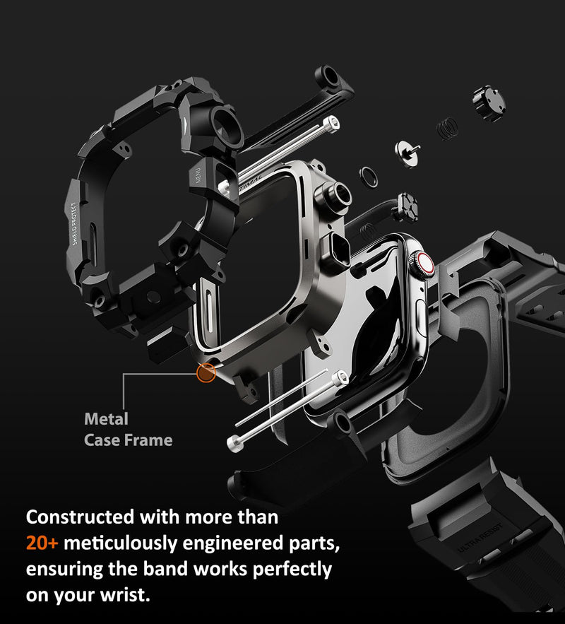 ULTIMAL Rugged Case with Band for Apple Watch 44mm,for Apple Watch Series SE/SE 2nd Generation/6/5/4