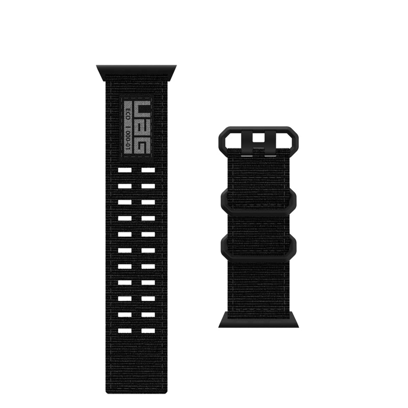URBAN ARMOR GEAR UAG Compatible with Apple Watch Band iWatch Series Ultra 3/Ultra 2/Ultra/4-11/SE3/SE2/SE Metropolis Watch Strap 49/46/45/44mm Black/Black Titanium