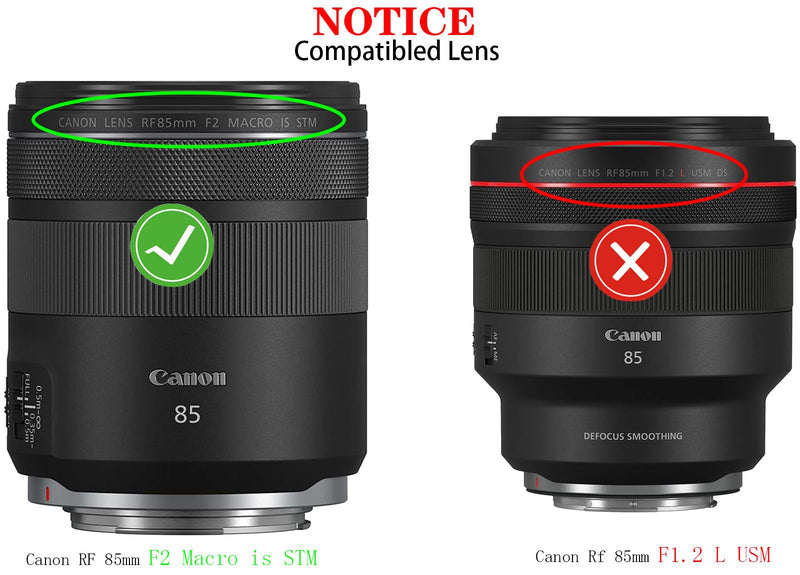 [AUSTRALIA] - RF 85mm Lens Hood for ET-77 Canon RF 85mm F2 Macro is STM【Not for RF85mm F1.2 L USM】 Lens on EOS R6 R6 Mark II R5 RP R Camera(for Accessories), 67mm Lens Hood 