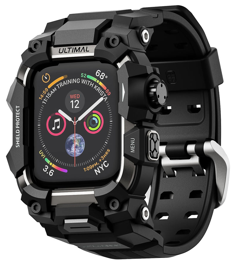 ULTIMAL Rugged Case with Band for Apple Watch 44mm,for Apple Watch Series SE/SE 2nd Generation/6/5/4