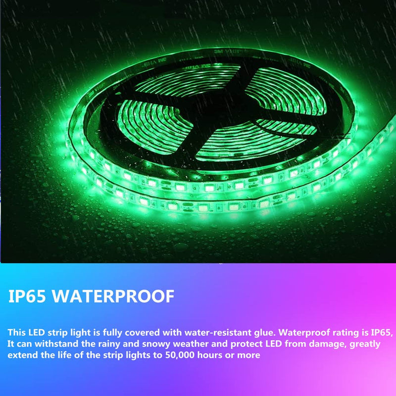 LED Boat Strip Lights, 32.8FT Marine Pontoon Led Lights, Waterproof Boat Interior Light, Under Gunnel Lights, Boat Deck Light, Night Fishing Lights, Good for Pontoon Bass Fishing Yacht Kayak (Green) Green