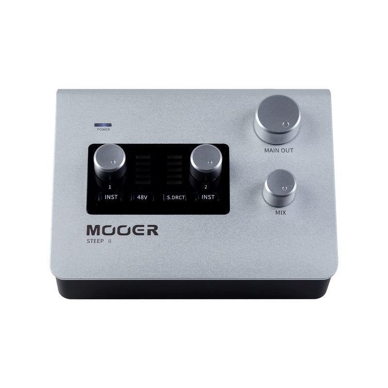 MOOER SteepⅡ Multi-platform Audio Interface for Professional Recording, MIDI in/out Stero Soud With 24bit/192 Khz Ports, Support App Software,(STEEP II) STEEP II