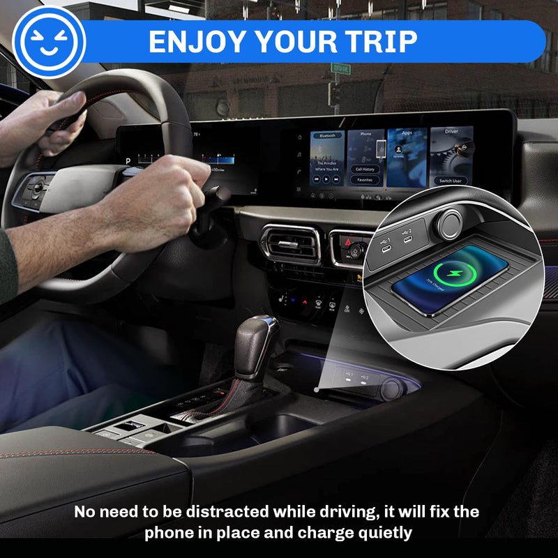 SXCY for 2026 Nissan Sentra Wireless Charging Protective Mats | for 2026 Nissan Sentra Accessories Center Console Inserts Liner Anti-Slip Anti-Dust Waterproof Mats 2026 Sentra Wireless Charging Protective Mat