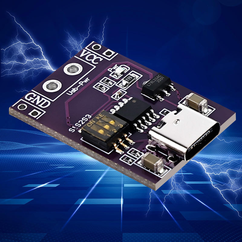 6 Pieces QC/PD/AFC Power Supply Trigger Module: Fast Charge Trigger USB-C 5V 9V 12V 15V 20V DC Spoof Scam Fast Charge Trigger Polling Detector USB-PD Notebook Power Supply Change Board Module 6