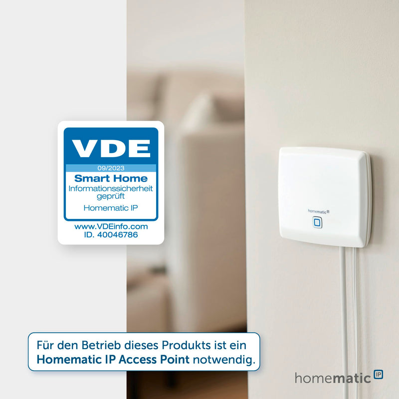 Homematic IP Smart Home Switch Socket, Digital Adapter Plug Controls Lights or Electrical Devices via the App, Alexa & Google Assistant, Energy Saving, 157338A0 Switch only