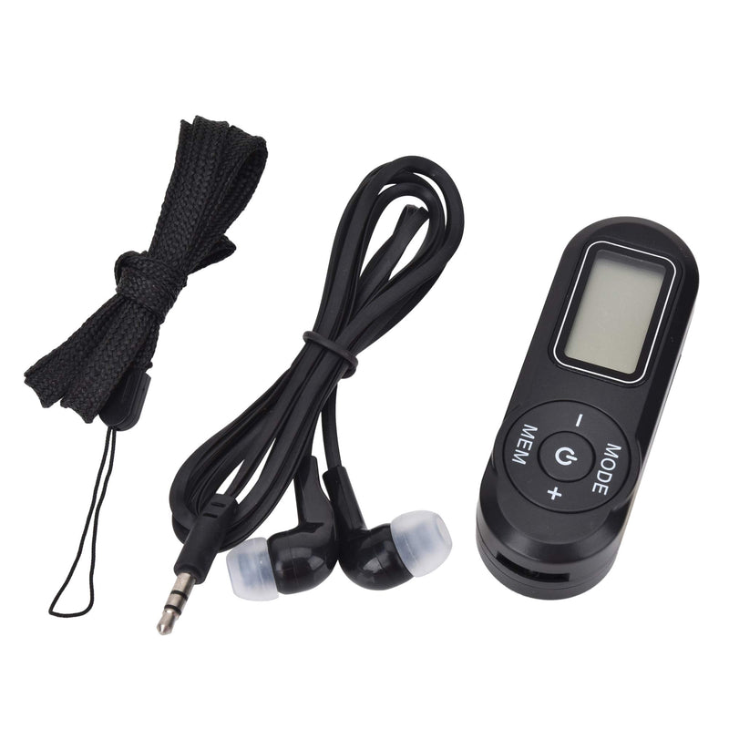 Longben Portable Pocket Radio Personal Radio Mini Pocket Radio with Headphones Battery Operated Walkmen
