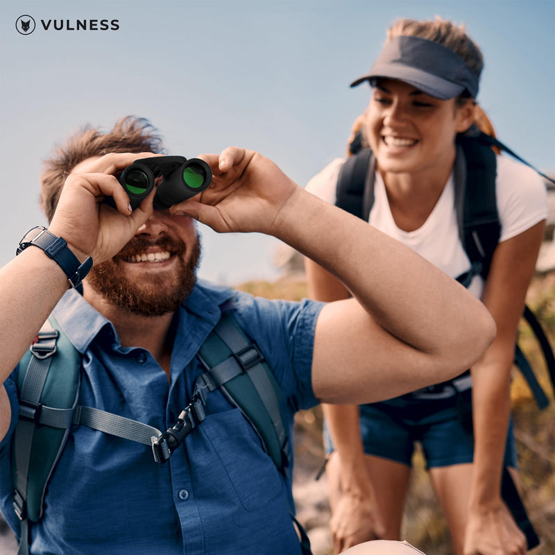 [AUSTRALIA] - Binoculars for Adults | Compact Small Mini Travel Binocular for Bird Watching High Powered Electronics Cruise Ship Essentials Norwegian Alaska Must Haves Hiking Camping Gear a by VULNESS (Black, 8X21) Black 