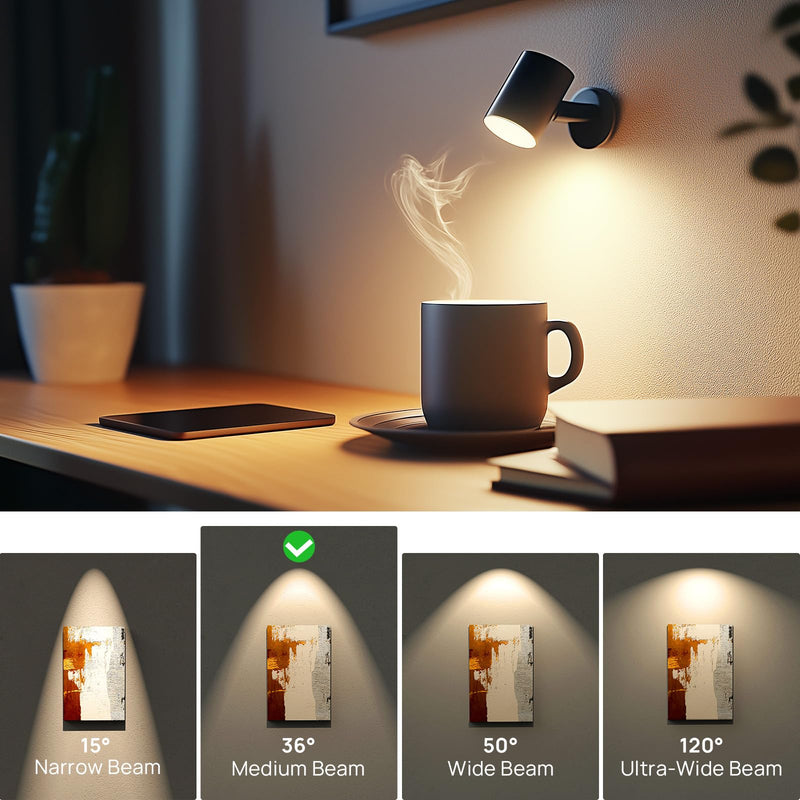[AUSTRALIA] - Linkind Dimmable GU5.3 LED Bulb 5.5 W, Equivalent to 50 Watt, 2700 K Warm White 12 Volt AC/DC MR16 LED Reflector GU5.3 Spotlight, 36° Beam Angle 465 Lm LED Light Bulb MR16 Bulb, Pack of 5 Warm White Dimmable 