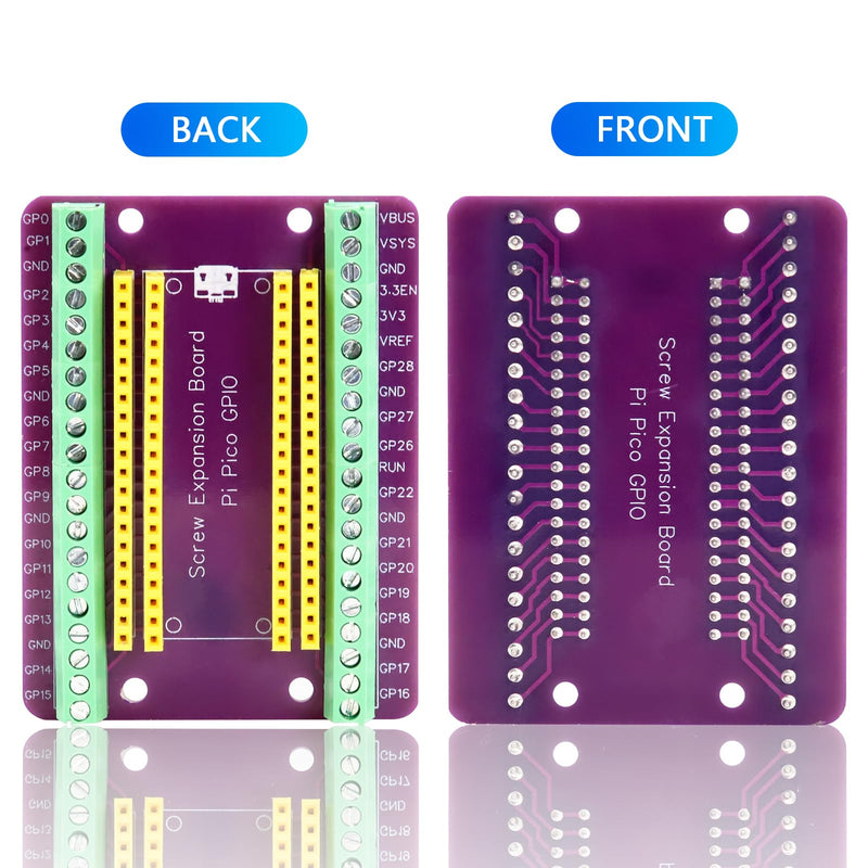 [AUSTRALIA] - APKLVSR Breakout Board for RPI PICO Expansion Board, Flexible PCB Shield Board, Breakout Board, GPIO Sensor, Terminal Block Shield with Pin Header 