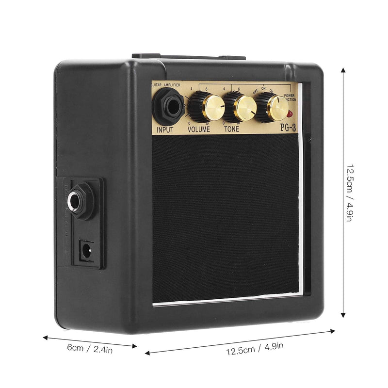 [AUSTRALIA] - PG-3 Portable Bass Speaker, Mini Guitar Amplifier, 3W for Electric Guitar & Bass 