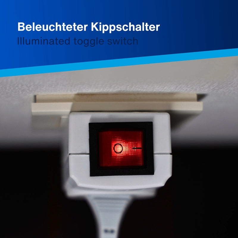 REV Socket adapter, switchable socket, transition plug, switchable socket max. 3500 W, white White 1