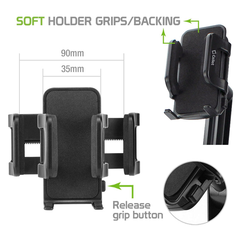 Cellet Smart Phone Cup Holder Mount, Cup Phone Holder Cradle Compatible with Apple iPhones and Android Smartphones (13-inch Long Neck) 13-inch Long Neck