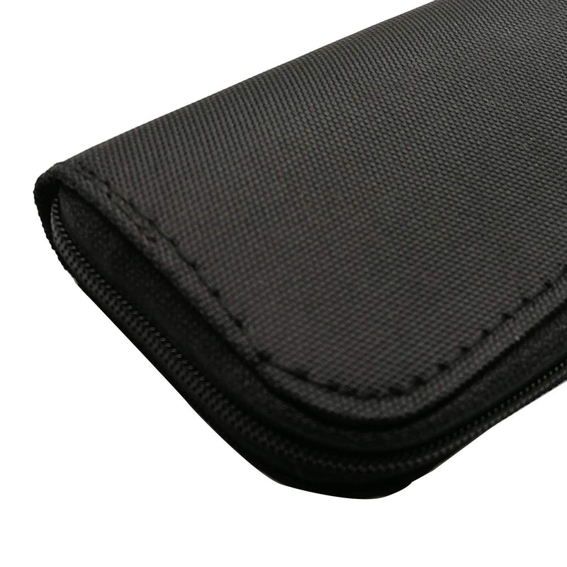 [2-Pack] Memory Card Carrying Case, Suitable for SD, SDHC, Micro SD, Mini SD and 4X CF Cards, Card Holder Bag Wallet for Media Storage Organization (Black+Black) 2-PACK Black