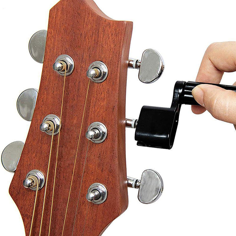 [AUSTRALIA] - 2 Pieces Guitar String Winder Guitar Peg Winder Guitar Bridge Pin Remover Guitar Peg Puller Guitar Repair Tool Guitar Strings Extractor Guitar Maintenance Tool, Black 