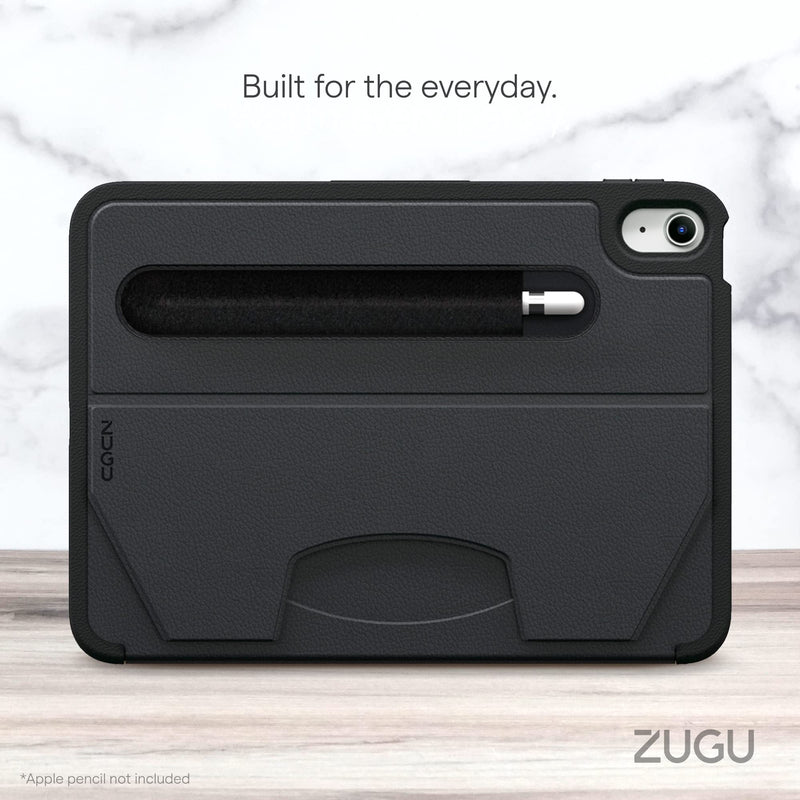 ZUGU CASE for iPad 10.9 Inch 10th Gen (2022) Slim Protective Case - Magnetic Stand & Sleep/Wake Cover (Model #s A2696, A2757, A2777) - Stealth Black